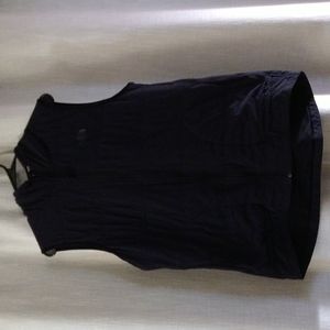 North face black vest with hood